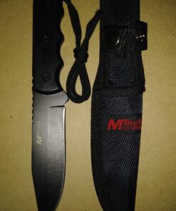 MTech USA MT-20-35 Series Fixed Blade Knife, Black Drop Point Blade, Plastic Handle, 8-Inch Overall 47 71yr4GsEp7L