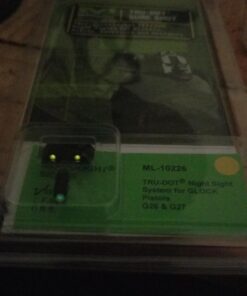 Meprolight Tru-Dot tritium night Sights set Compatible with Glock 19 17 20-25 26 27 28-35 37 39 43 43x 42 48 tritium self luminous fixed sights, Green, Orange or Yellow tritium available on rear sight Green/Yellow 26,27 5 71yrNURSYcL