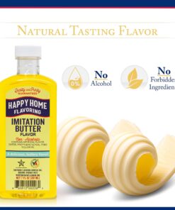 Alternative view of Happy Home Imitation Butter Flavoring, Non-Alcoholic, Certified Kosher, 7 oz.