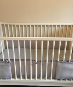 BreathableBaby Breathable Mesh Liner for Full-Size Cribs, Classic 3mm Mesh, Gray (Size 4FS Covers 3 or 4 Sides) 39 71yso5b9QsL