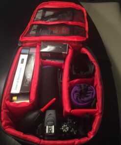 Powerextra Professional Waterproof small camera backpack, digital camera backpack for Nikon, Sony, Olympus, Samsung, Panasonic, Pentax and More Cameras 44 71yuqe1V46L