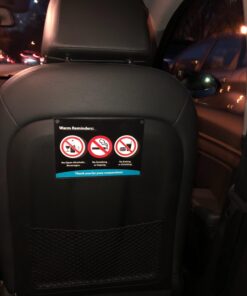 AS PRO (Set of 2) Headrest Rider Reminder Decal Sign Rideshare Car Display Cards 7 71yv8qni8VL