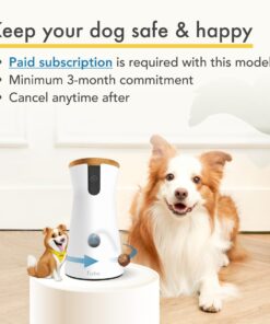 Alternative view of Furbo 360° Dog Camera w/Subscription [Premium Safety Package, 2023] Smart Camera Designed for Dogs, 360° View, Tracking, Treat toss, Barking Detection, Home Emergency alerts. Subscription Required Camera w/Subscription Required