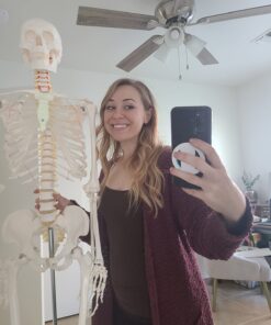 Giantex B010L18XEW Life Size 70.8" Human Anatomical Anatomy Skeleton Medical Model + Stand 43 71yvtOLCQL