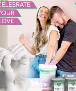 Alternative view of Luna Bean Hand Casting Kit - Hand Mold Kit Couples Gifts - Christmas Gifts for Women, Mom - Gifts for Her, Him - Unique Anniversary & Bridal Shower Gifts, Wedding, Engagement, Grandma Gifts Couples Large
