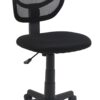 Amazon Basics Low-Back, Upholstered Mesh, Adjustable, Swivel Computer Office Desk Chair, Black, 21.25"D x 22.5"W x 38"H 44 71yxAKCrQrL