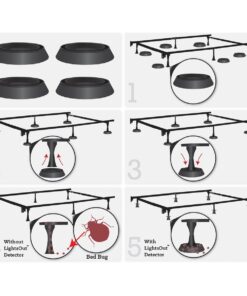 Lights Out Bedbug Detector Chemical Free Reusable Pitfall Trap for Furniture or Bed Legs (4-Pack) 9 71yxAOlDBFL