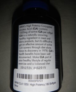 MRM Nutrition CLA 1250 | Keto Friendly | 80% CLA High Potency | 1000mg CLA per Capsule | Healthy fats | Gluten-Free | 30 Servings 180 Count (Pack of 1) 13 71yxZT43VL