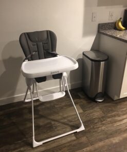 Joovy Nook High Chair Featuring Four-Position Adjustable Swing Open Tray, and Removable, Dishwasher-Safe Tray Insert for Easy Cleaning - Folds Down Flat for Easy Storage (Charcoal) Charcoal 29 71yz4Ey NsL