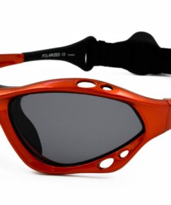 SeaSpecs Classic Floating Polarized Sunglasses With Strap for Extreme Sports 100% UVA & UVB Protection Metallic Orange