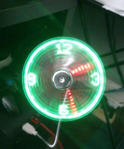 ONXE LED USB Clock Fan with Real Time Display Function,Stocking Stuffers for Men Christmas Gadgets,1 Year Warranty (Clock 26 71yzLTorlJL