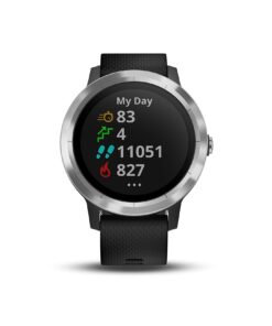 Garmin 010-01769-01 Vivoactive 3, GPS Smartwatch with Contactless Payments and Built-In Sports Apps, Black with Silver Hardware 41 71z S3zd6aL