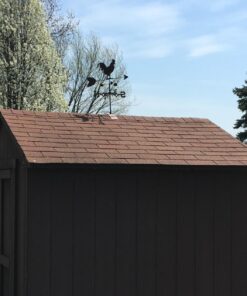 SWEN Products Rooster Chicken Weathervane (Roof Mount Included) Roof Mount 27 71z SJQoWeL