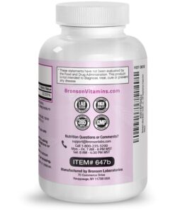 Bronson Ultra Biotin 10,000 Mcg Hair Skin and Nails Supplement, Non-GMO, 120 Vegetarian Capsules 120 Count (Pack of 1) 23 71z WoqidRL