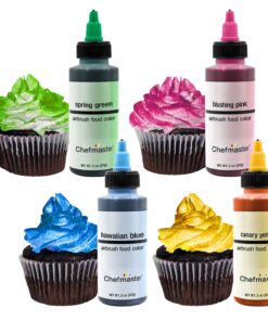Chefmaster Air Brush Color Variety Pack, Twelve 2 oz. bottles 19 71z zyLa2L
