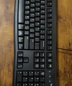 Logitech K120 Wired Keyboard for Windows, Plug and Play, Full-Size, Spill-Resistant, Curved Space Bar, Compatible with PC, Laptop - Black 27 71z0cWaYryL