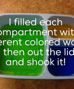 Leakproof, 3 Compartment, Bento Lunch Box, Airtight Food Storage Container (1 Pc) - Blue 61 71z16caY61L