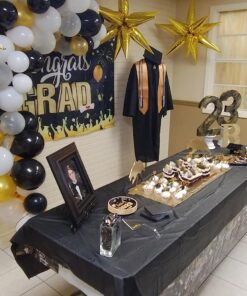 YuBoBo 2023 Graduation Cupcake Toppers, 48 PCS Food/Appetizer Picks For Graduation Party Mini Cake Decorations, Diploma, 2023, Grad Cap Set 48 Pieces (Gold) Gold 32 71z1hzmh1WL