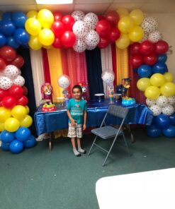 amscan Paw Party Balloons, Paw Print, Red/Yellow/Blue, Set of 30 27 71z1trYgVdL