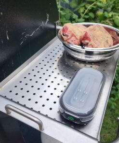 CHEF iQ Smart Wireless Meat Thermometer with 2 Ultra-Thin Probes, Unlimited Range Bluetooth Meat Thermometer, Digital Food Thermometer for Remote Monitoring of BBQ Grill, Oven Hub + 2 Probes (2023) 76 71z25flQREL