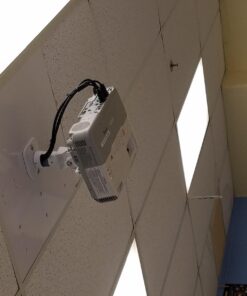 Amer Mounts AMRDCP100KIT Universal Adjustable 2 x 2 feet Drop Ceiling Projector Mount, Suspended Drop-in Ceiling Projection Mounting Kit, White 45 71z36lbf2JL
