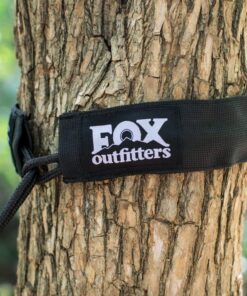 Fox Outfitters Neolite Double Camping Hammock - Lightweight Portable Nylon Parachute Hammock for Backpacking, Travel, Beach, Yard. Hammock Straps & Steel Carabiners Included (Blue/Navy) Blue / Navy 12 71z39wXACML