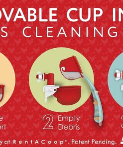 RentACoop DIY Waterer Kit - Auto-Fill Cups with Inserts - Great for Chickens, Ducks, Geese, Turkeys, Peafowl, and Quail - 2 Pack + 1 Bonus Cup Included pack of 2 26 71z3CFfhrwL 1