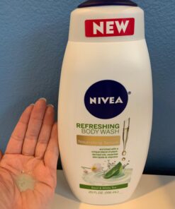 NIVEA Basil and White Tea Body Wash with Nourishing Serum, 20 Fl Oz Bottle 31 71z3RkuNEcL