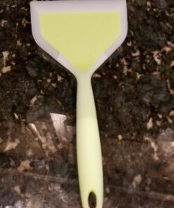Minchsrin Silicone Wrapped Plastic Fish Spatula Pancakes Shovel Non-Stick Heat-Resistant Wide Flat Turner For Egg Tamales Pizza (Green) Green 1 21 71z5FSrFmSL