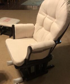 Windsor Glider and ottoman-espresso w/ beige cushion Espresso With Beige 10 71z6BIVNYVL