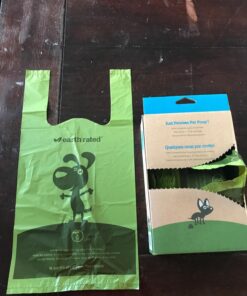 Earth Rated Dog Poop Bags with Handles, New Look, Easy Tie and Guaranteed Leakproof, Unscented, 120 Handle Bags 120-Count 42 71z6V9ithrL
