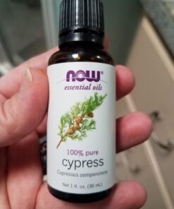 NOW Essential Oils, Cypress Oil, Balancing Aromatherapy Scent, Steam Distilled, 100% Pure, Vegan, Child Resistant Cap, 1-Ounce 38 71z6s etL