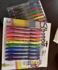 SHARPIE Liquid Highlighter, Chisel Tip Highlighters, Assorted Colors, 10 Count 10ct Assorted 28 71z6ubklDZL