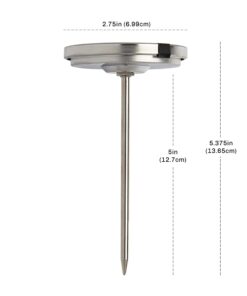 CDN ProAccurate Oven Thermometer, Pack of 1, Black Large Dial-GLOW Meat/Poultry 28 71z7F4WYaQL