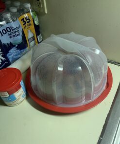 Nordic Ware Bundt Cake Keeper, Plastic, 13 in L X 12 in W X 7 in H, Red 47 71z8cNc7qRL