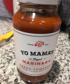 Keto Marinara Pasta and Pizza Sauce by Yo Mama's Foods - Pack of (2) - No Sugar Added, Low Carb, Low Sodium, Gluten Free, Paleo Friendly, and Made with Whole, Non-GMO Tomatoes. 1.56 Pound (Pack of 2) 42 71z8co6t9gL