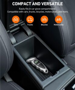 AstroAI Digital Tire Pressure Gauge 150 PSI 4 Settings for Car Truck Bicycle with Backlight LCD and Non-Skid Grip Car Accessories, Silver (1 Pack) Small 1 20 71z8oKNgLiL