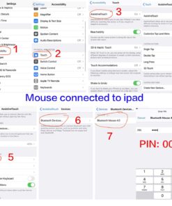 Bluetooth Mouse for iPad Pro iPad Air Rechargeable Bluetooth Wireless Mouse for MacBook pro MacBook Air Mac Laptop Chromebook Windows Laptop Desktop Computer HP PC DELL (Black) BLACK 31 71z93V9xT6L