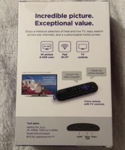 Roku Express 4K+ | Roku Streaming Device 4K/HDR, Roku Voice Remote, Free & Live TV 51 71z93bOmuzL