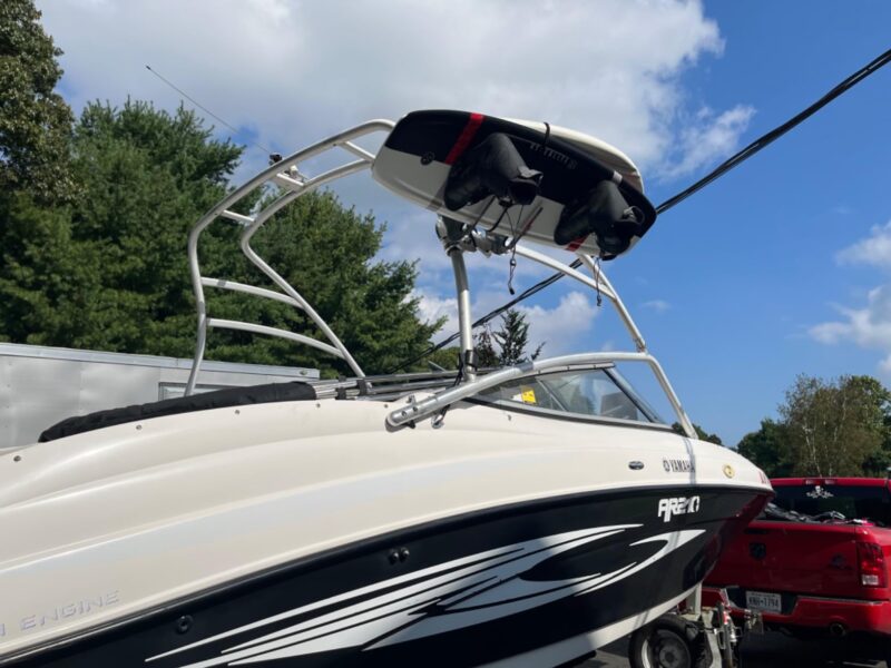 Kneeboard Rack For Boat, Polished Aluminum Knee Board Wakeboard Combo