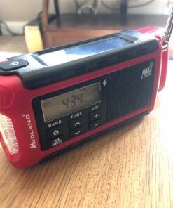 Midland - ER210 Emergency Compact Crank Weather AM/FM Radio - Multiple Power SOS Emergency Flashlight, NOAA Weather Scan + Alert 24 71z9mOKUy1L