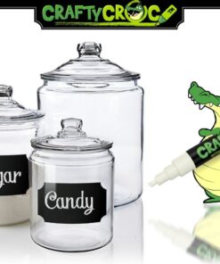 Crafty Croc 4 White Liquid Chalk Markers, 6mm Reversible Medium Tip 4 Count (Pack of 1) 25 71zAKDpWbvL