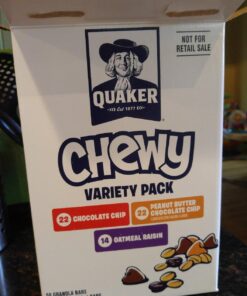 Quaker Chewy Granola Bars, 3 Flavor Variety Pack,58 Count (Pack of 1) 3-Flavor Variety pack 58 Count (Pack of 1) 37 71zAUp0fGRL