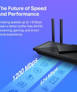 TP-Link AX1800 WiFi 6 Router (Archer AX21) – Dual Band Wireless Internet Router, Gigabit Router, Easy Mesh, Works with Alexa - A Certified for Humans Device 26 71zB9NiCEzL