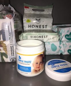 Triple Paste Diaper Rash Cream for Baby - 16 Oz Tub - Zinc Oxide Ointment Treats, Soothes and Prevents Diaper Rash - Pediatrician-Recommended Hypoallergenic Formula with Soothing Botanicals 16 Ounce 29 71zCCoAhTIL