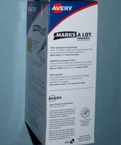 Avery Marks A Lot Permanent Markers, Large Desk-Style Size, Chisel Tip, Water and Wear Resistant, 12 Red Markers (08887) 28 71zClP4q1gL