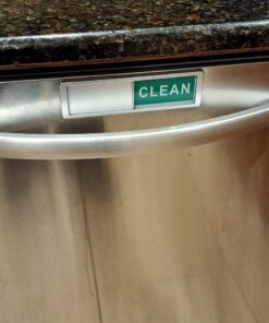 Cimkiz Dishwasher Magnet Clean Dirty Sign Shutter Only Changes When You Push It Non-Scratching Strong Magnet or 3M Adhesive Options Indicator Tells Whether Dishes Are Clean or Dirty (Silver) 1.silver 23 71zDcduJG9L
