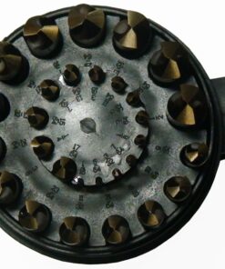 Drill America - DWD29J-CO-PC 29 Piece M35 Cobalt Drill Bit Set in Round Case (1/16" - 1/2" X 64ths), DWDCO Series 33 71zDfss0BbL