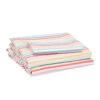 Amazon Basics Kid's Rainbow Stripe Soft Easy-Wash Microfiber Sheet Set, Twin, Multi-Color Rainbow 56 71zDrnga38L