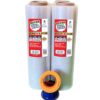 PofA Stretch Film Plastic Wrap - Clear, 18 In x 1200 Ft x 80 Gauge (20 Micron), 4 Roll with 1 Pair Hand Saver, Industrial Heavy Duty Shrink Wrap for Packing, Shipping, Pallet, Moving Supplies CLEAR - 4 ROLLS & HAND SAVER 18 71zDybwJryL